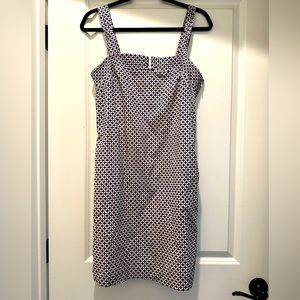 Jcrew printed dress with zipper